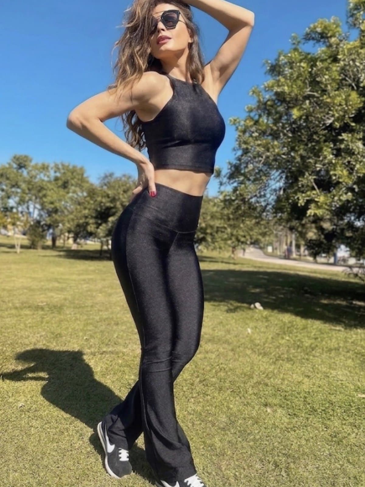 Conjunto Preto Calça Bailarina